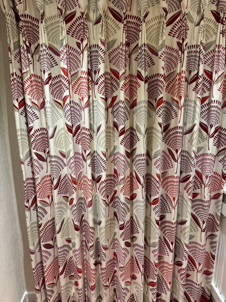 image for Hall Door Curtain Goblet Pleat thermal lined