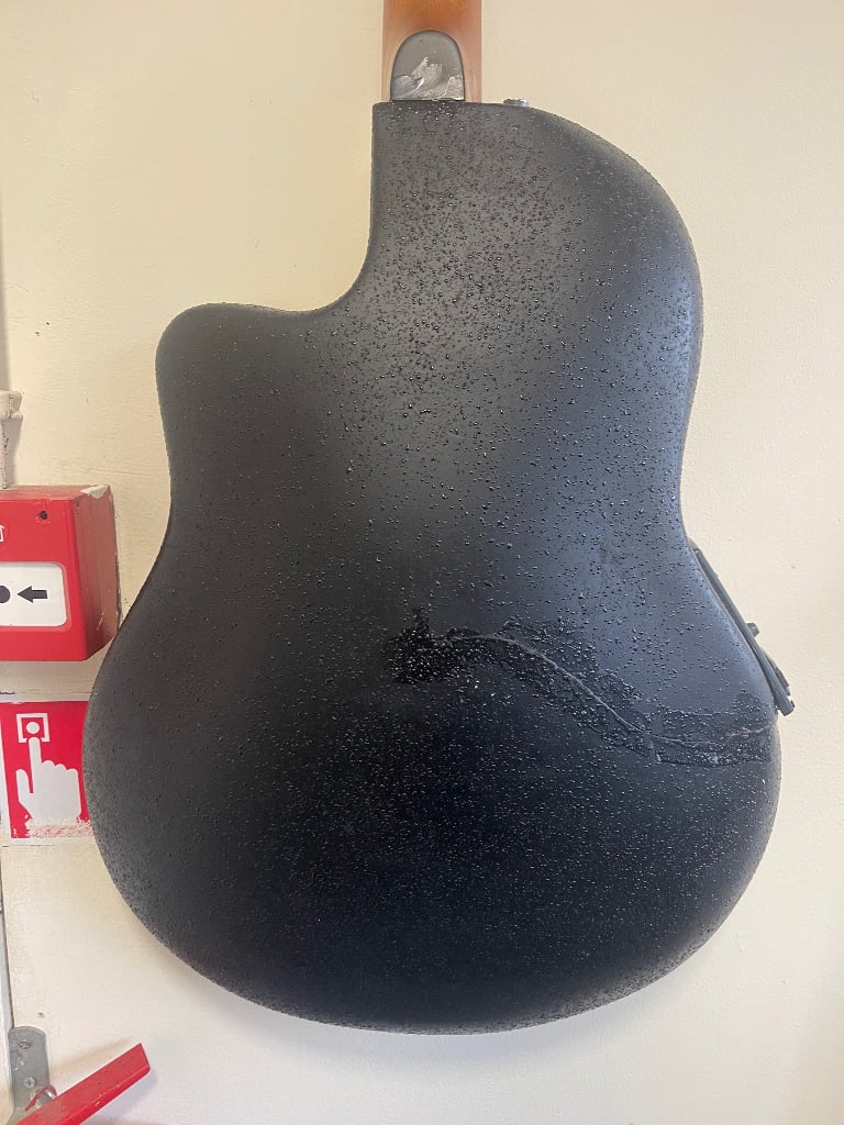 Martin Smith electro acoustic Bowl Round Back guitar Tiger Stripe Burst Brown?