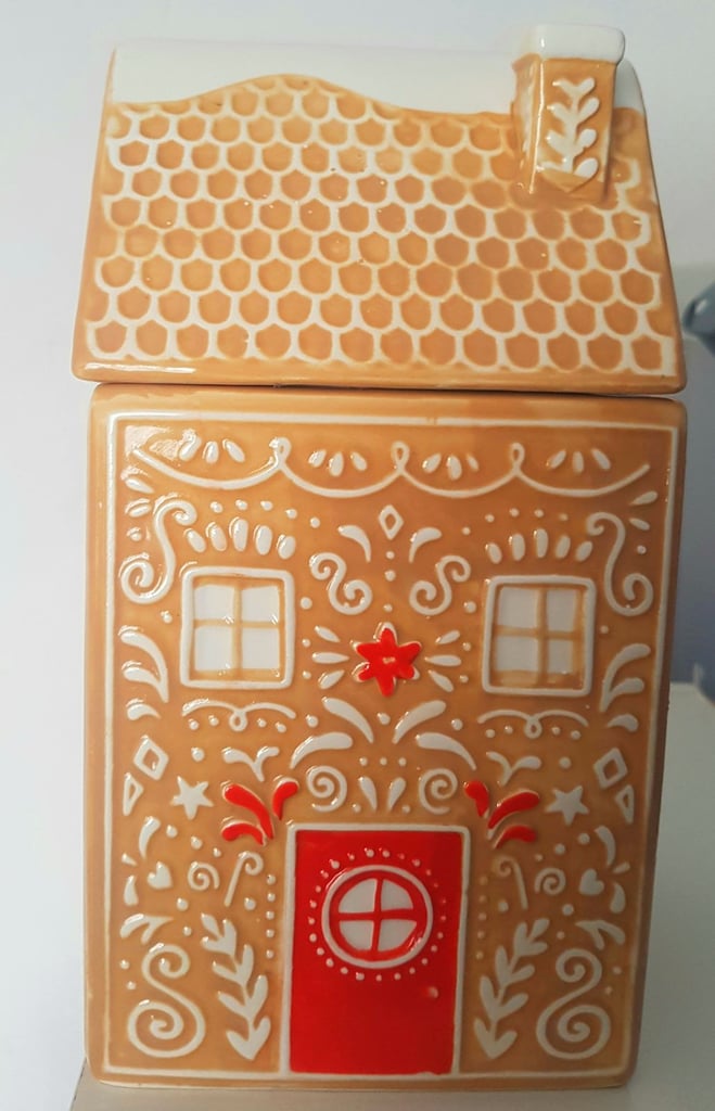 M & S Ceramic Gingerbread HouseCookie Jar