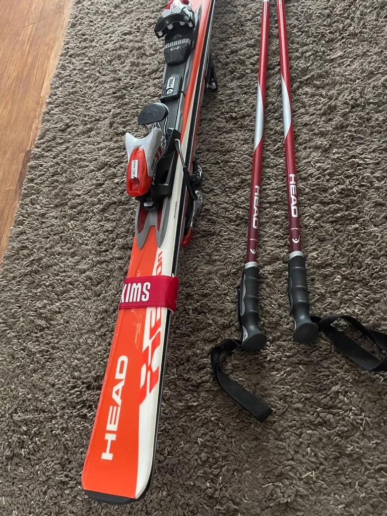 Head skis, poles and ski bag