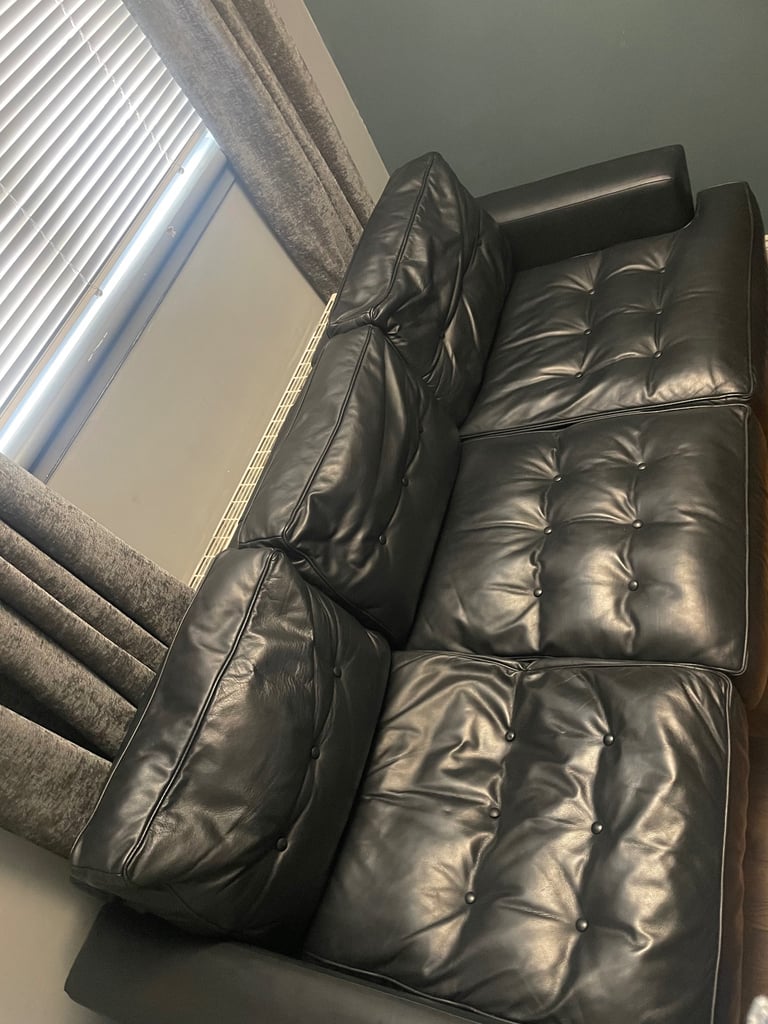 Leather 3 seater sofa