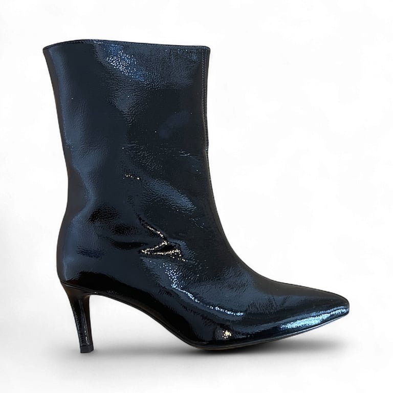 image for Black leather boots