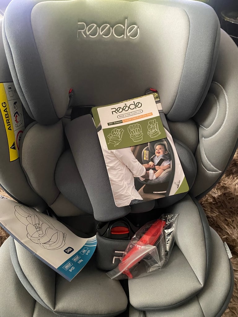 Reecle 360 Swivel Baby Car seat with ISOFIX , Group 0+1/2/3 (0-36KG)