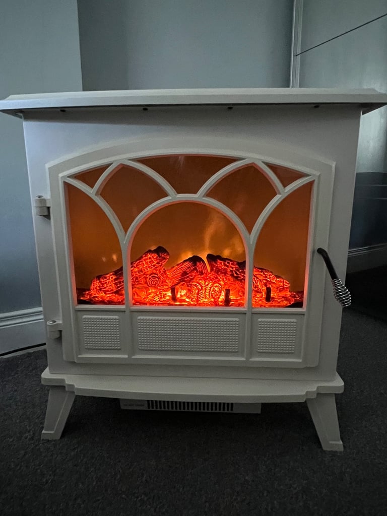 image for White woodburner fire