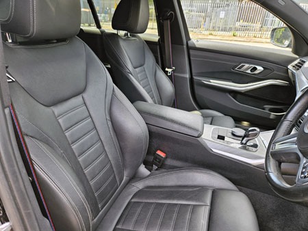 2021 21 BMW 3 SERIES 318d MHT M Sport 5dr Step Auto Black Damaged Salvage