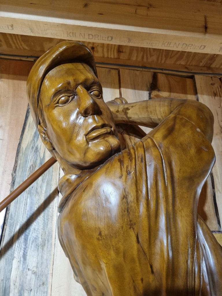 Larger Than Life Teak Golfer  (8'3")