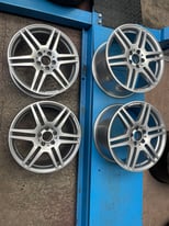 Mercedes Amg 18” staggered alloy wheels PERFECT condition
