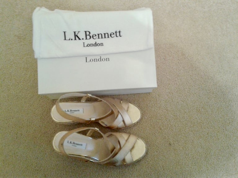 L.K. Bennett Wedge Sandals - Size 38 - Brand New in Box