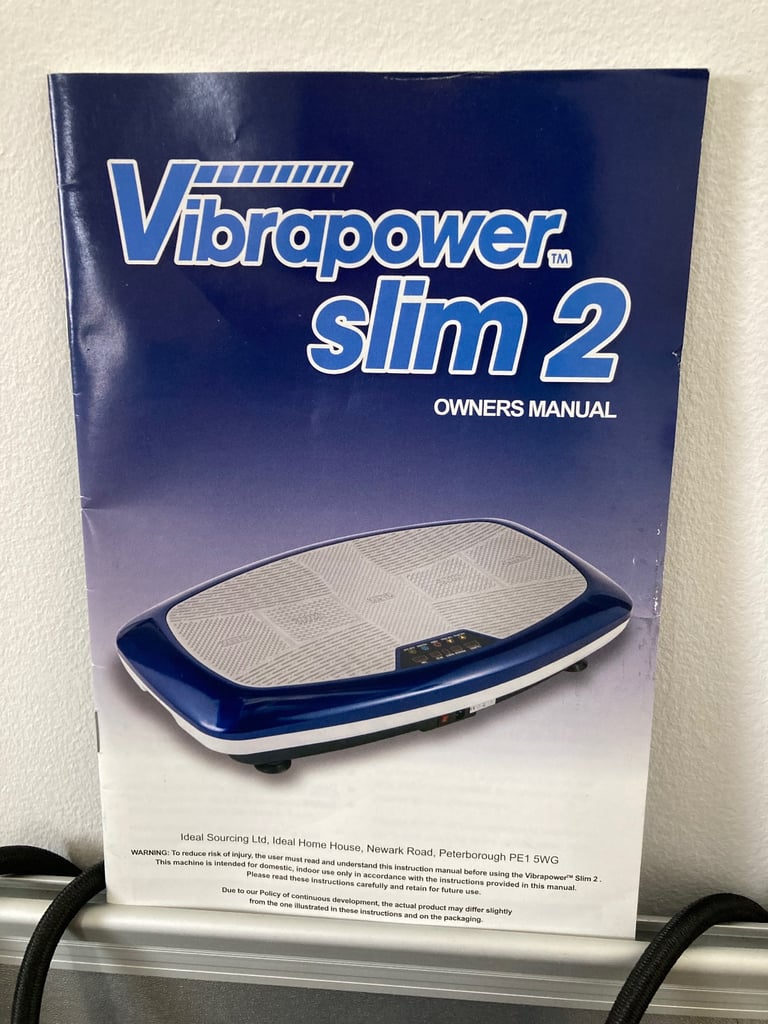 VIBRAPOWER SLIM 2 VIBRATION PLATE AND EQUIPMENT. AS NEW. 