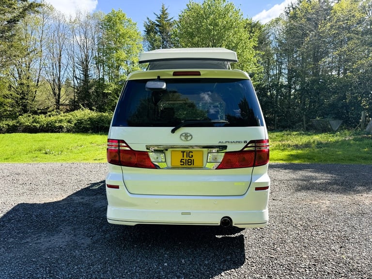 TOYOTA ALPHARD 2005 2.4 PETROL AUTO CAMPER VAN POP TOP ROOF REAR CONVERSION