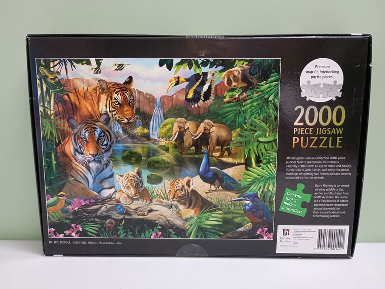 Mindbogglers Deluxe Collection 2000-Piece Jigsaw Puzzle In the Jungle
