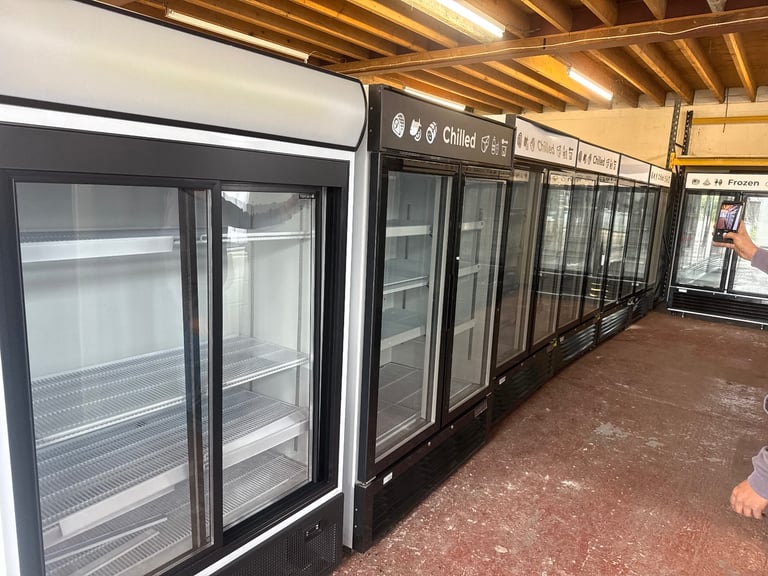 Commercial upright display fridge or freezer display cafe shop supermarket 