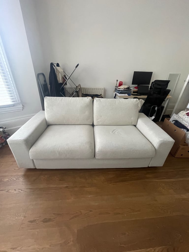 image for Vimle Ikea - 2 seat sofa-bed - Grey/beige