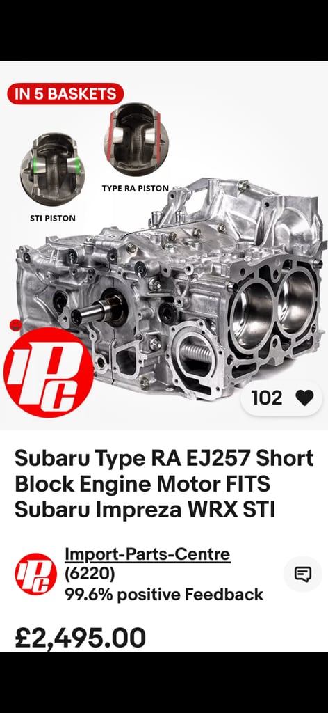  2015 Subaru WRX STI Type UK 💥 Brand-new Type RA engine, huge spec, over £30k 