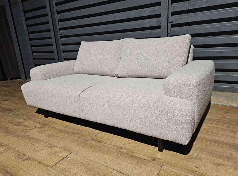 Julien Fabric 2 Seater Sofa - Natural.