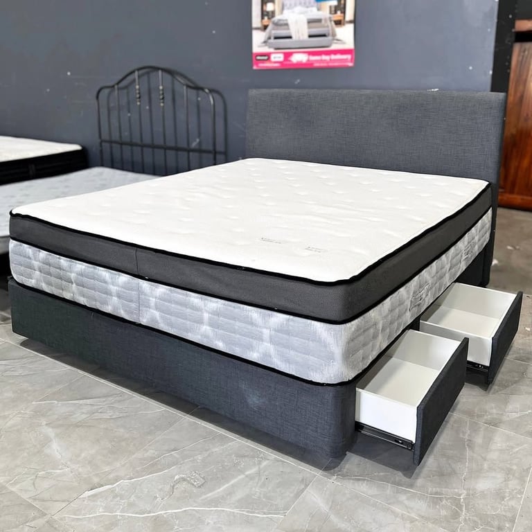 image for Good Quality Furniture | Single , Double , DIvan King Size Bed base + Headboard \ Free Delivery 