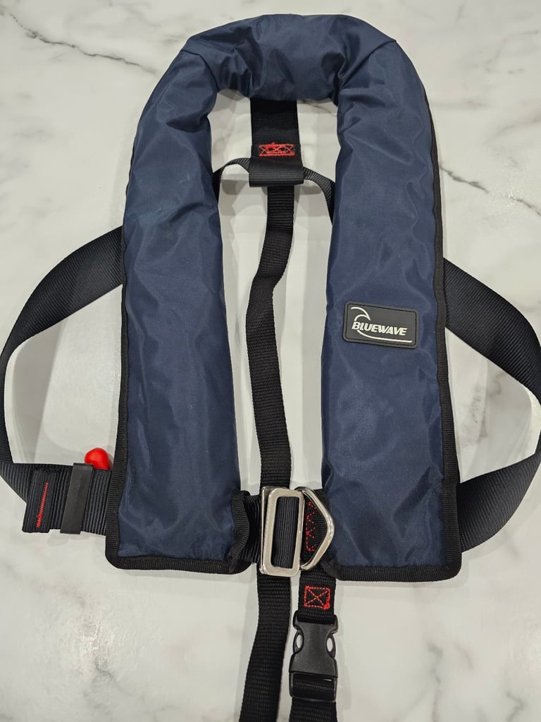 image for Bluewave Sport 150N Harness Navy Automatic Lifejacket Adult Size