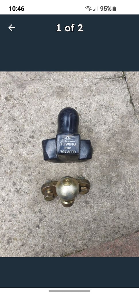 Tow ball 50mmwith fixing bolts