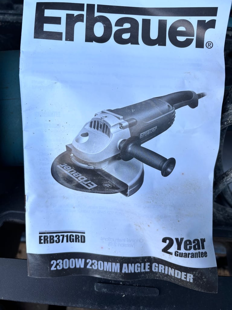Erbauer angle grinder 