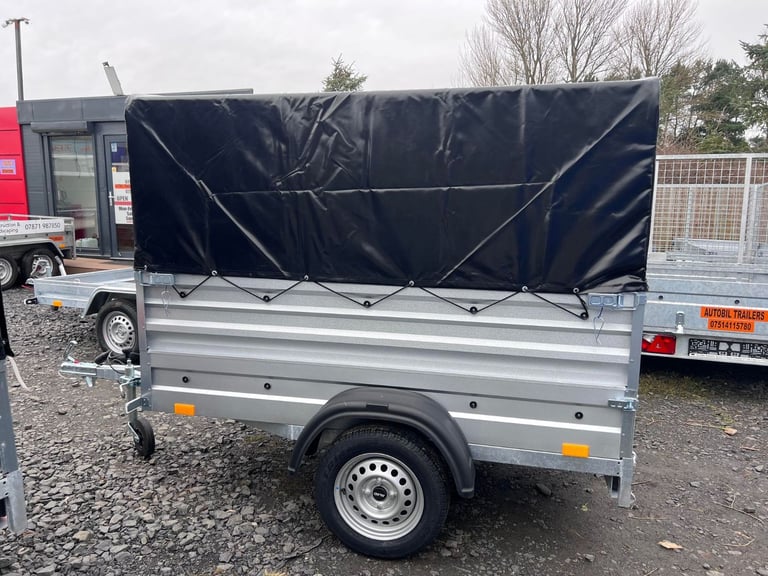BRAND NEW 6ft x 4ft DOUBLE BOARDSIDE 80CM FRAME AND COVER TRAILER 750KG