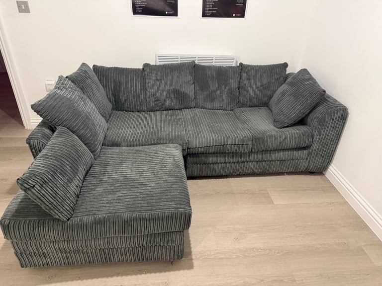 image for GREY L SHAPE SOFA 