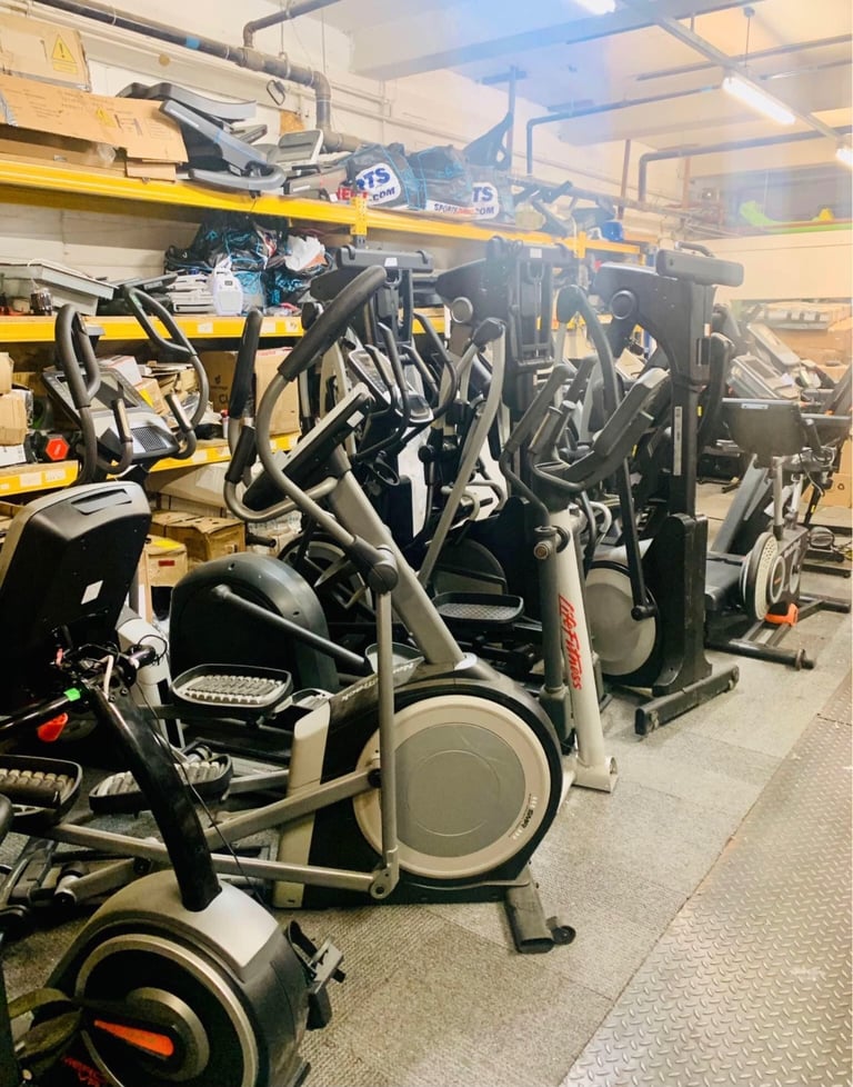 EXERCISE & Gym equipments (TREADMILL Cross Trainers, Bikes, Rowing machines, Dumbbells, sqatrack)