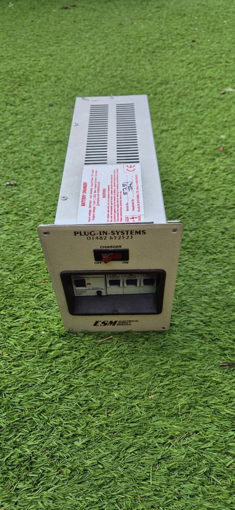 ESM PLUG-IN-SYSTEM battery charger , power supply for camper caravan motorhome boat.