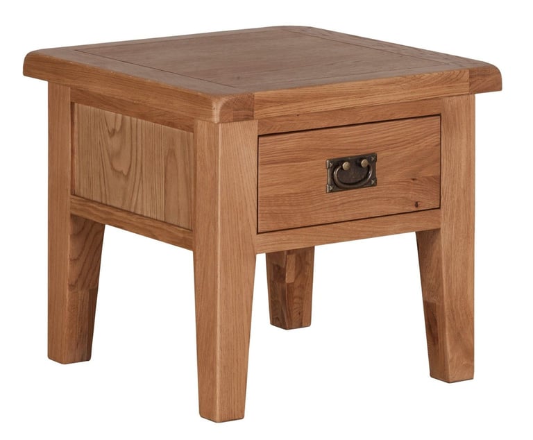 Paris solid oak wooden lamp table