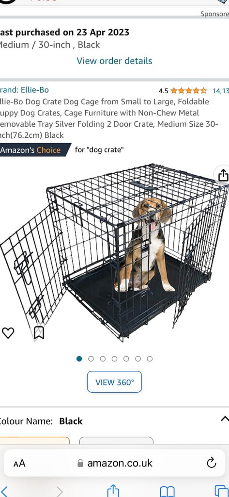 Crate for a medium sized dog 