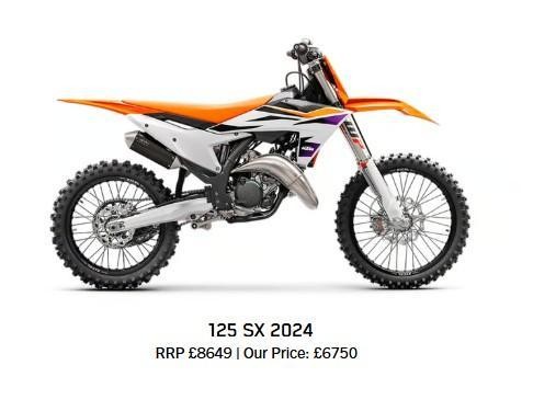 New Unused 2024 KTM 125 SX Motorcycle Now 6750