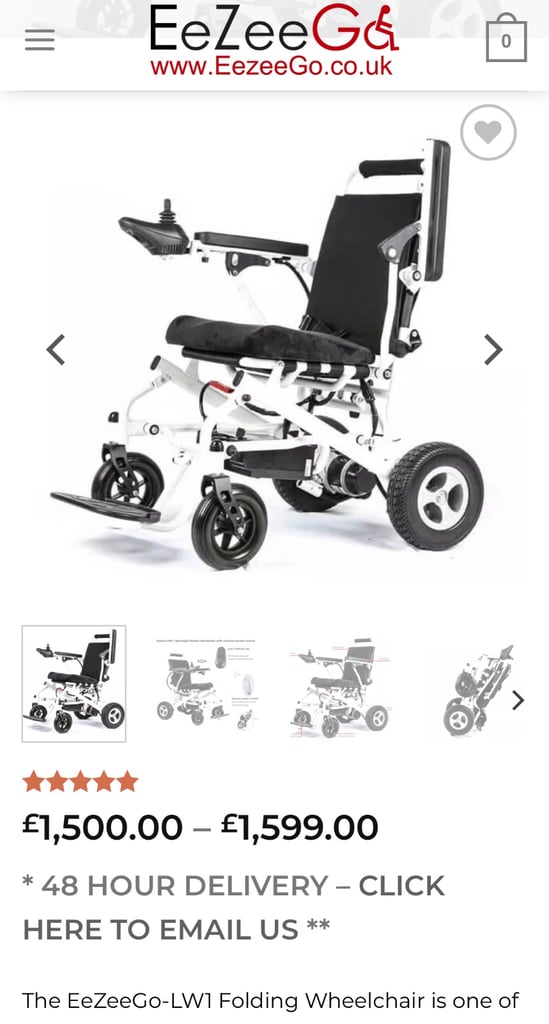 image for Eezeego lw1 electric wheelchair 