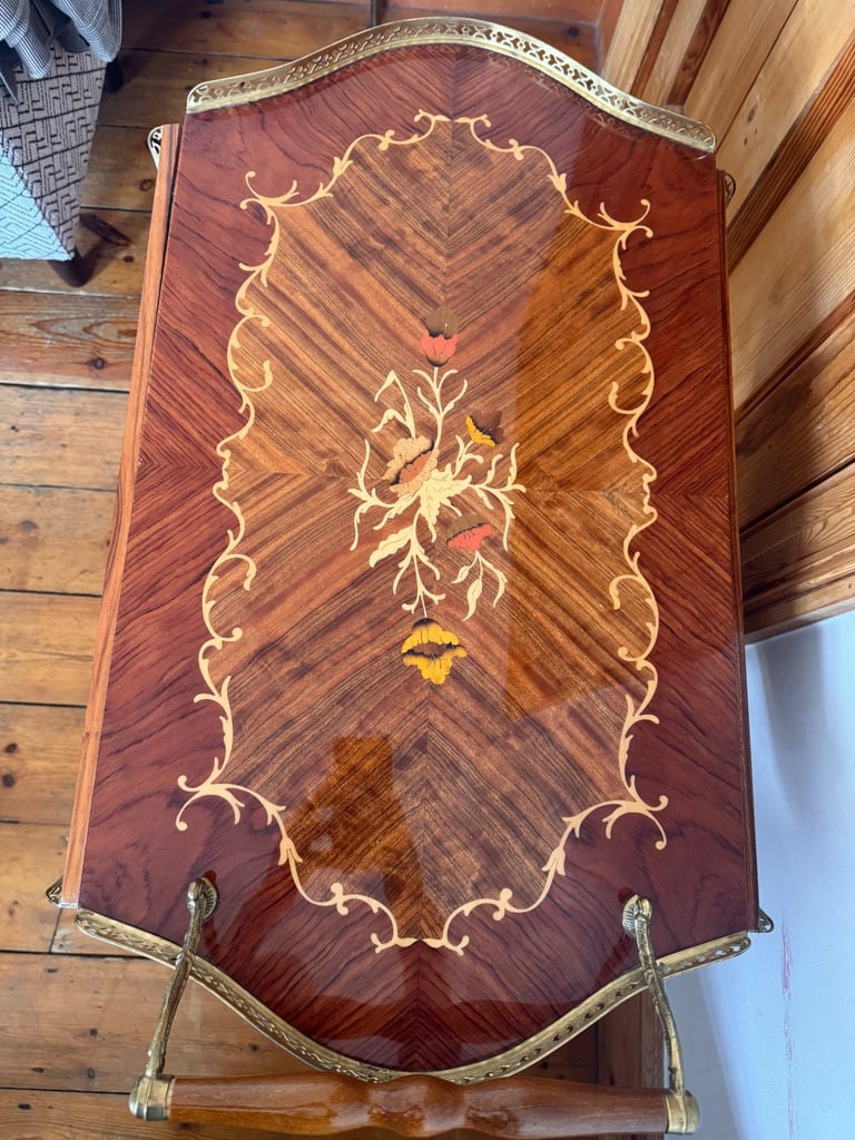 Vintage Italian Bar Cart Drinks Trolley