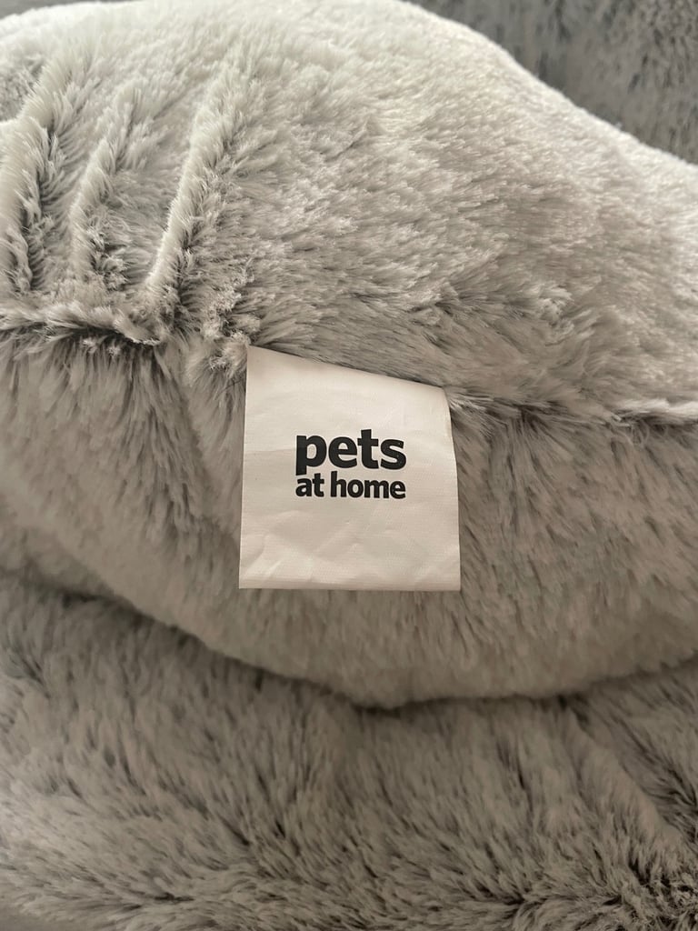 Silver grey pet bed