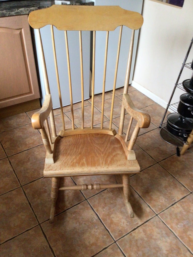 Wooden rocking chair