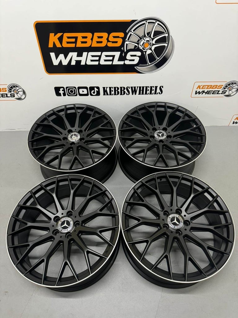 NEW 20" MERCEDES 2024 C63 AMG STYLE ALLOY WHEELS C CLASS E CLASS S CLASS C43 C63 E43 E63 S63