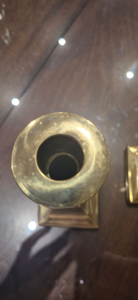 Pair of Brass Candle Holders 
