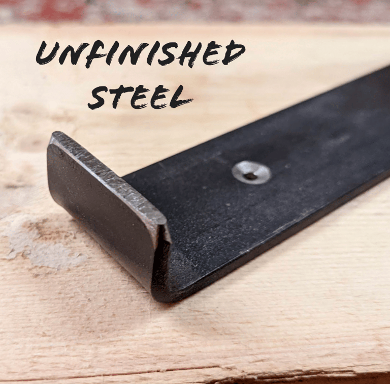 Coloured Raw Steel Shelf Brackets 