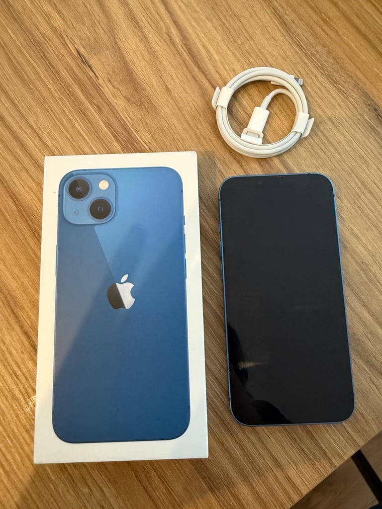 image for iPhone 13 128GB with new charger and cases