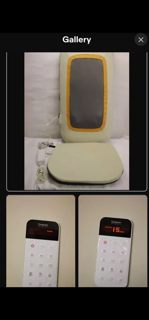 Comfort 3D Powered Massage Seat - Oregon Scientific with remote control