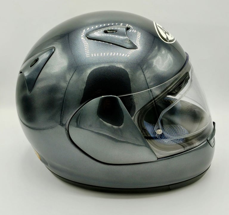 #ARAI ASTRO R MOTORCYCLE HELMET - ALUMINIUM GREY - SMALL - MINT COND - £115