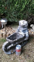 image for Vintage Concrete/Stone Garden Badger Planter, £30 🚚 Delivered