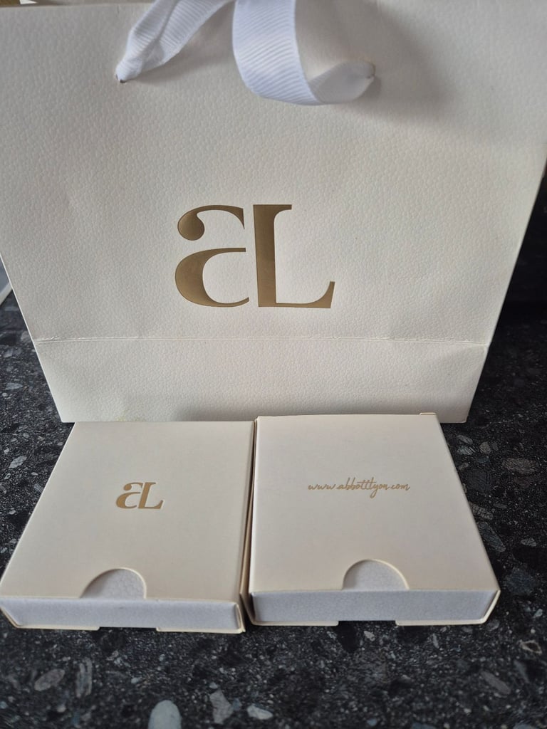 2x Abbott Lyon Crystal Butterfly Sphere Chain Necklace