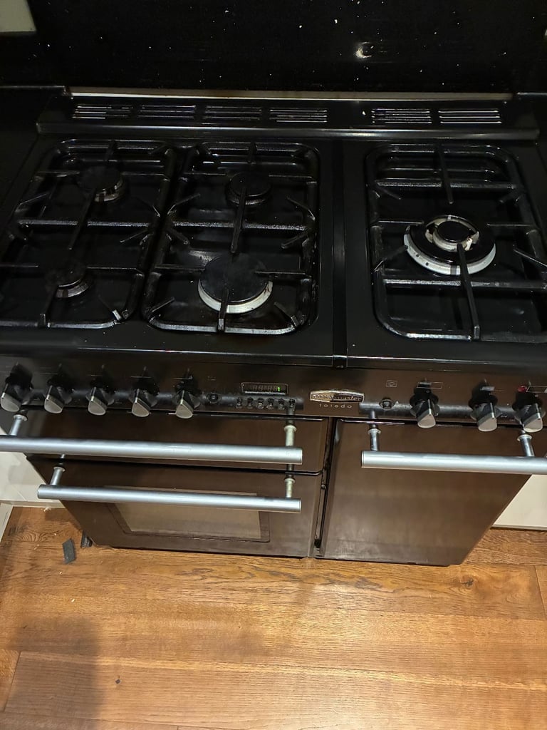 Range Cooker Rangemaster Toledo Dual Fuel 90cm Wide Gas Hob + Main Gas Oven + Side Electric Oven