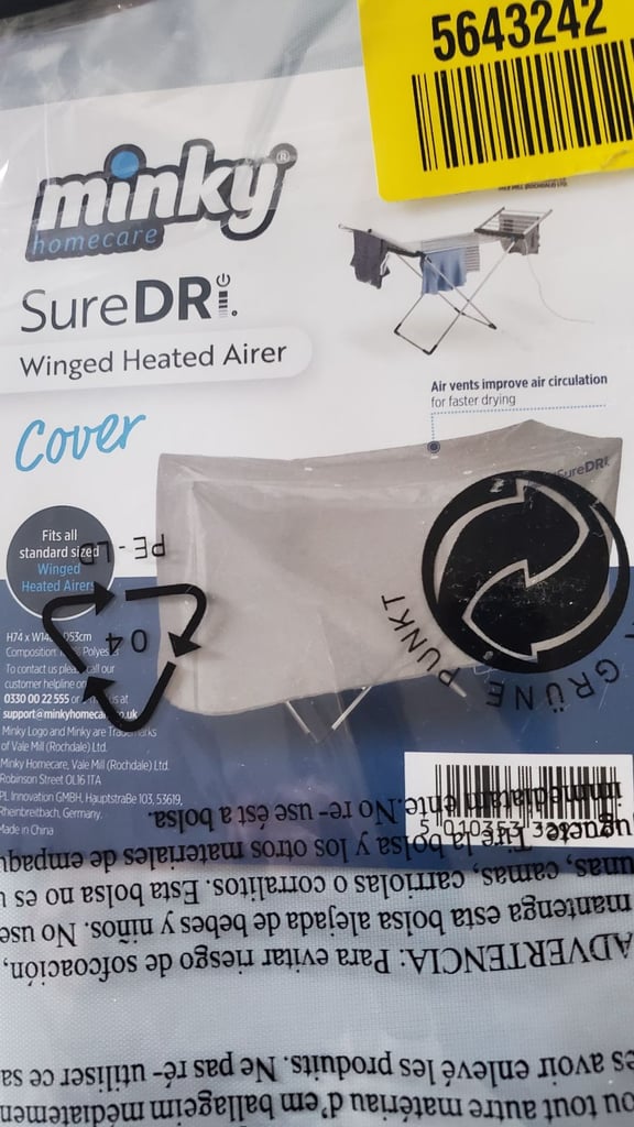 image for Winged Heated Airer Cover