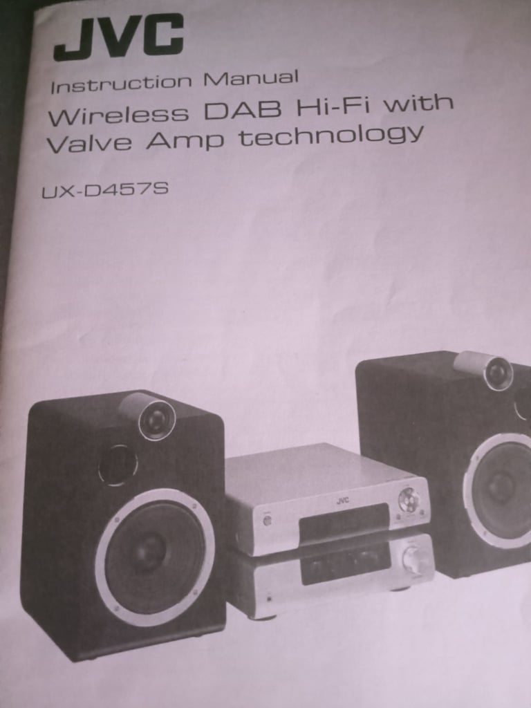 JVC cd player with speakers 