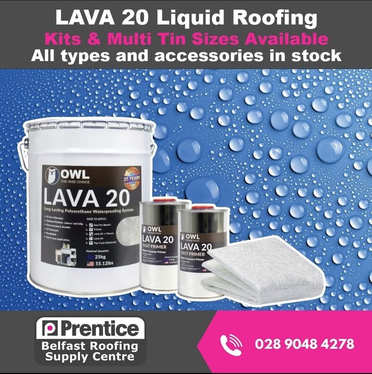 image for Lava20 Liquid rubber roofing