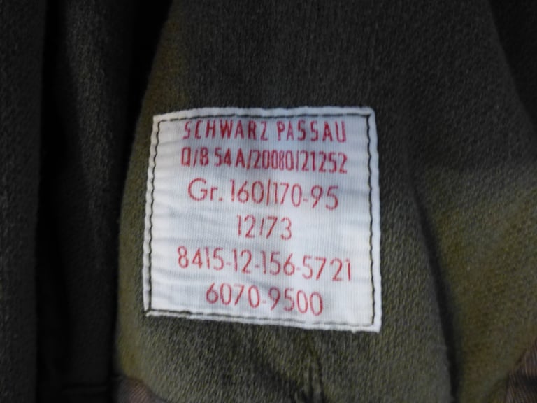Vintage German Army Parka Jacket with removable Fleece Liner 