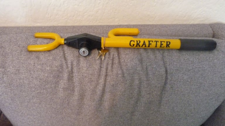 image for Heavy Duty Steering Lock. For Car Van orMotorhome,