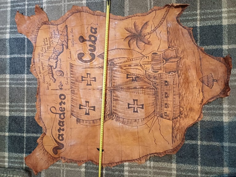 image for Cuban leather wall hanging 