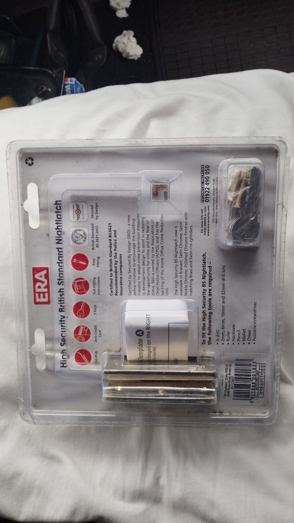  New! Era Lock 1930-32 60mm deadlock (night latch) 